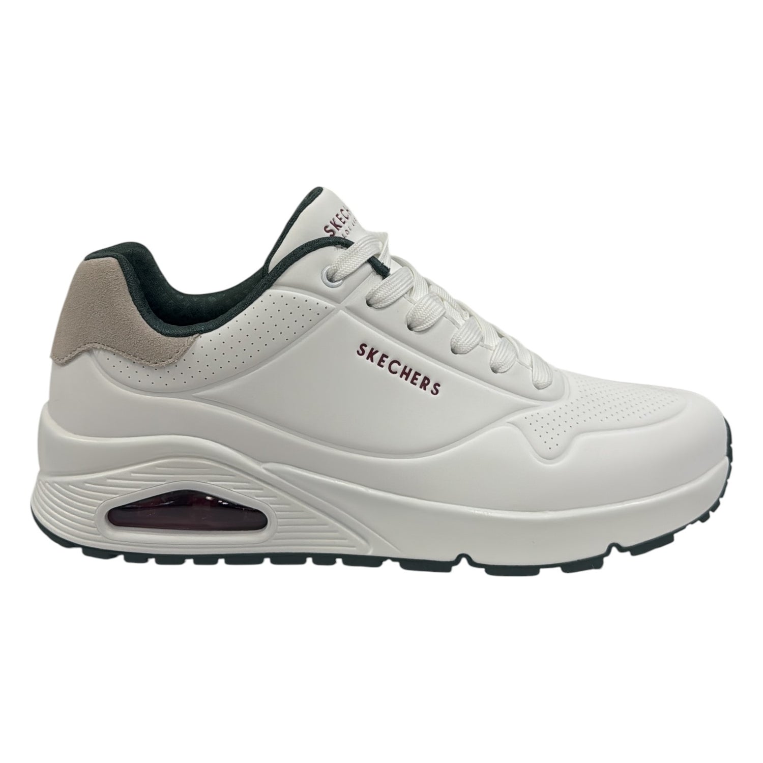 Skechers Sneakers Uomo Bianco Verde Uno - Tailored Air