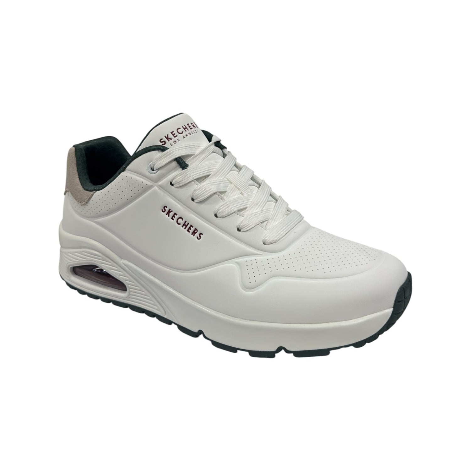 Skechers Sneakers Uomo Bianco Verde Uno - Tailored Air