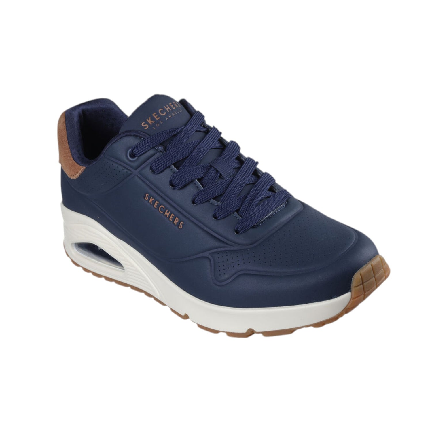 Skechers Sneakers Blu Uno-Suited On Air da Uomo