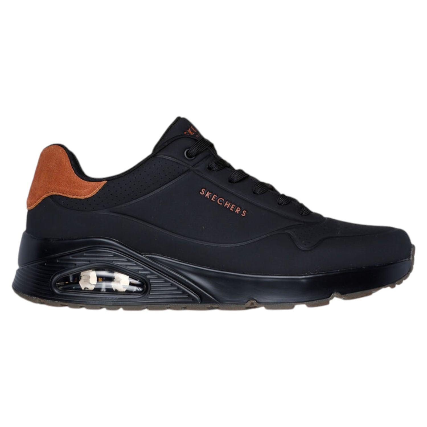 Skechers Sneakers Nera Uno-Suited On Air da Uomo