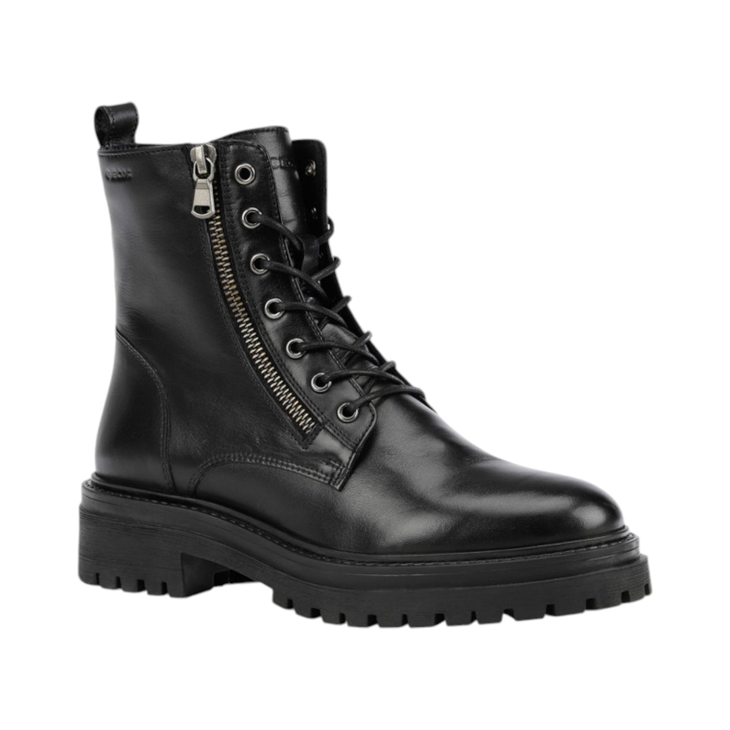 Geox Anfibio Nero in Pelle da Donna