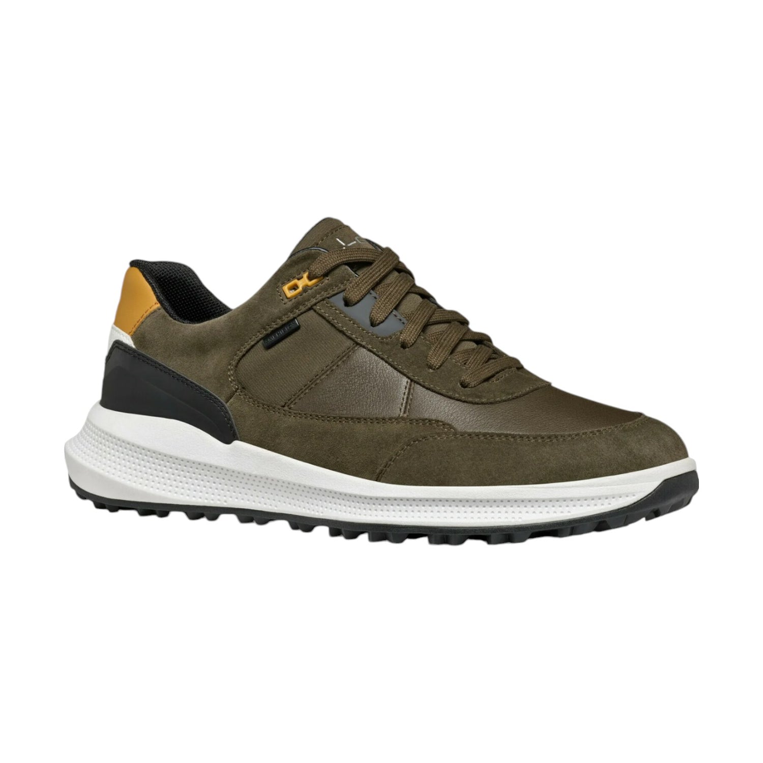 Geox Sneakers Militare in Pelle e Camoscio da Uomo