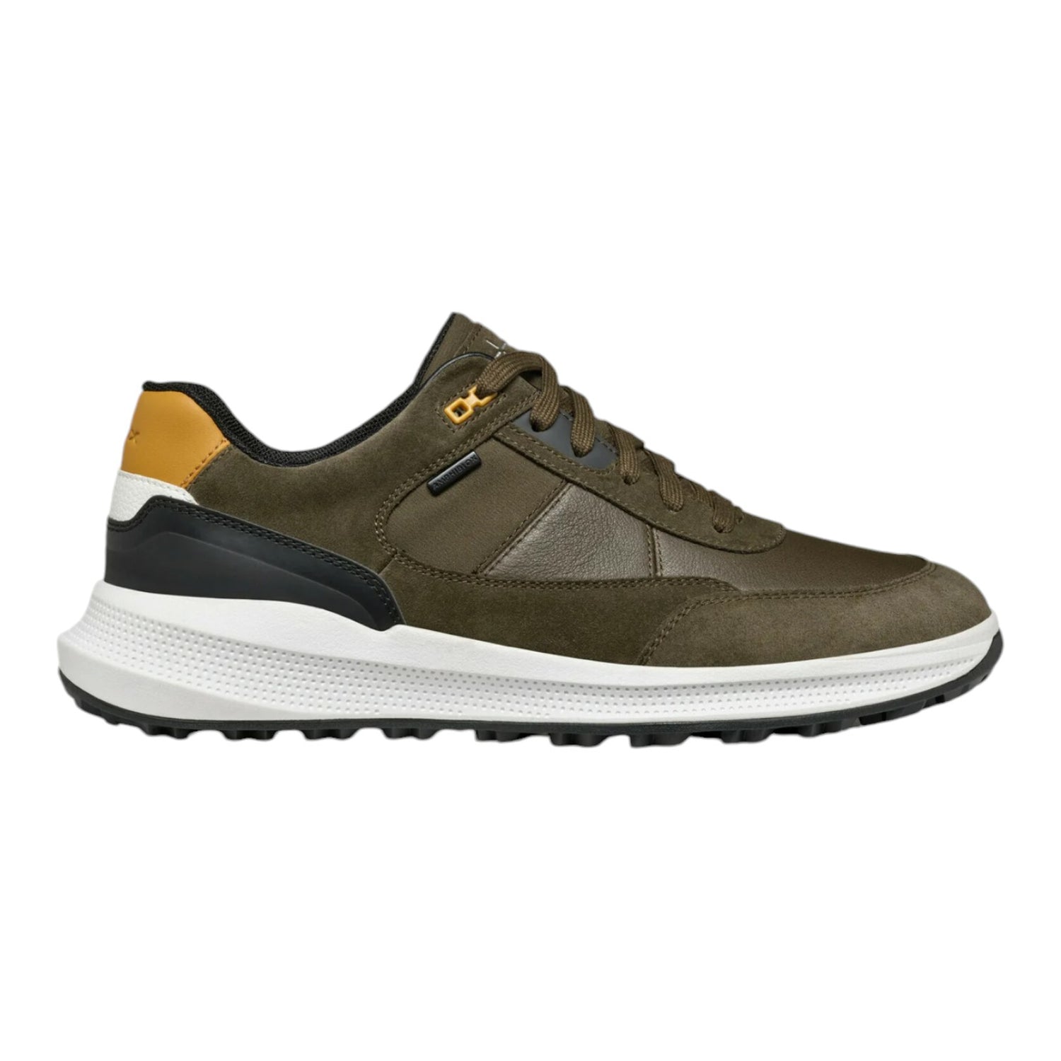 Geox Sneakers Militare in Pelle e Camoscio da Uomo