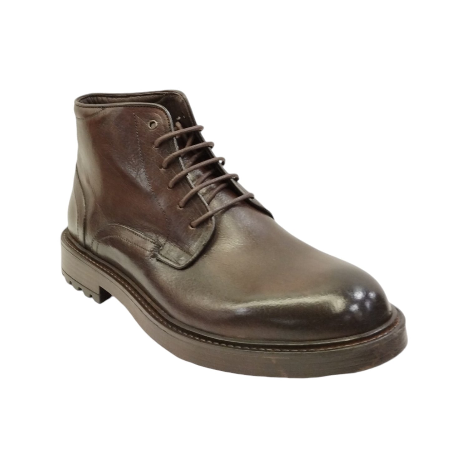 Exton Polacchino Uomo in Pelle Liscia Marrone