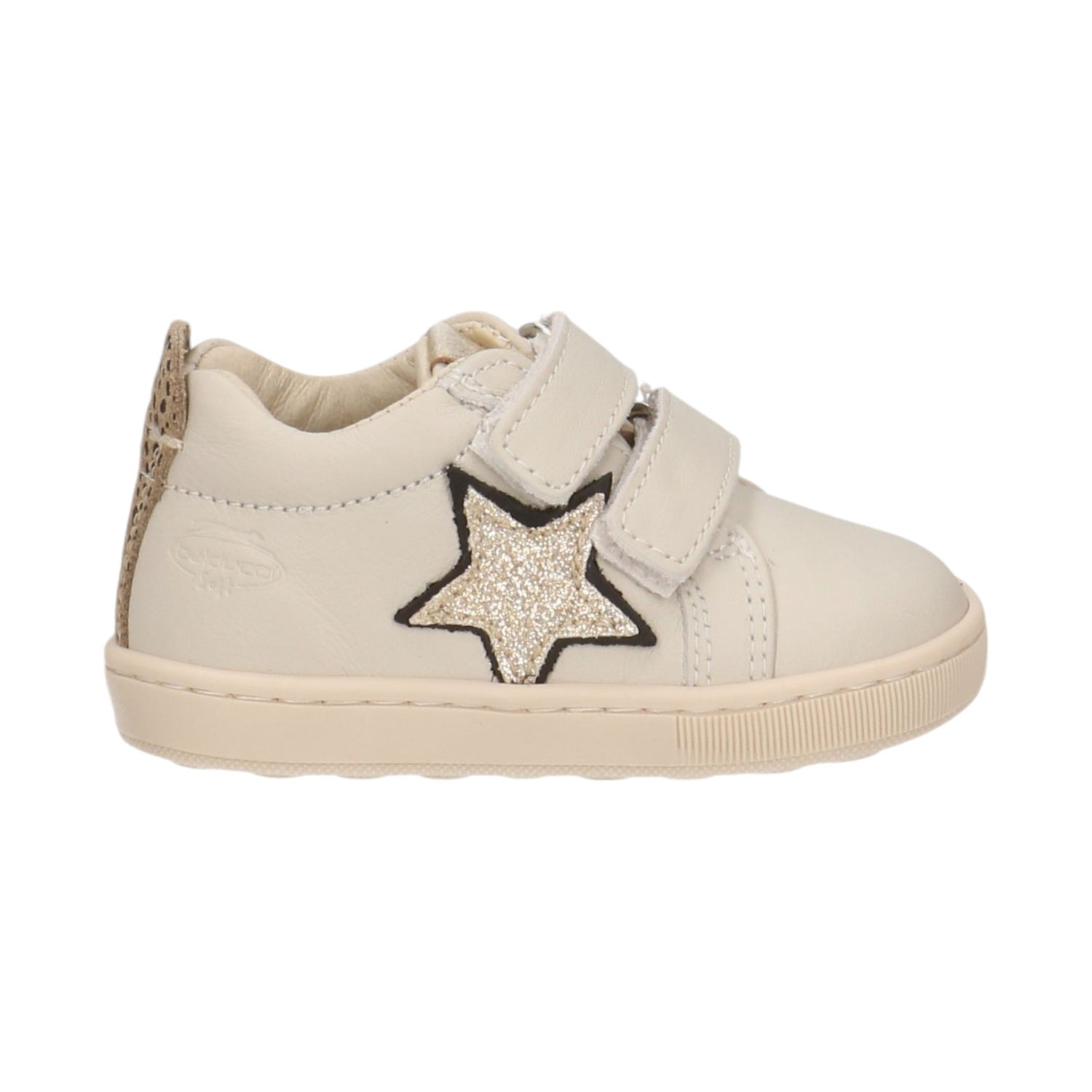 Balducci Sneakers Beige Oro con Strappo da Bambina