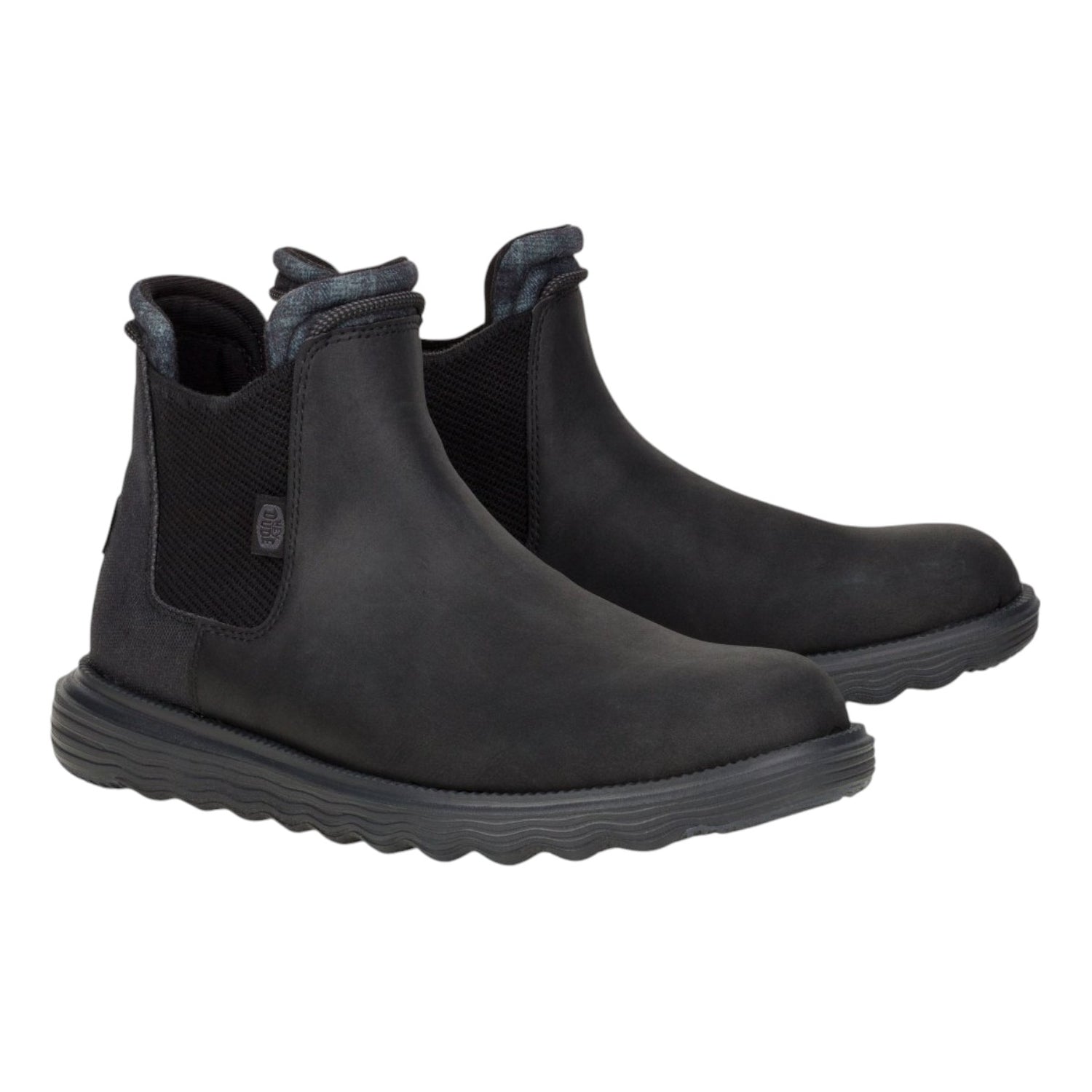 Hey Dude Branson Classic Beatles Uomo in Ecopelle Nero con Elastico