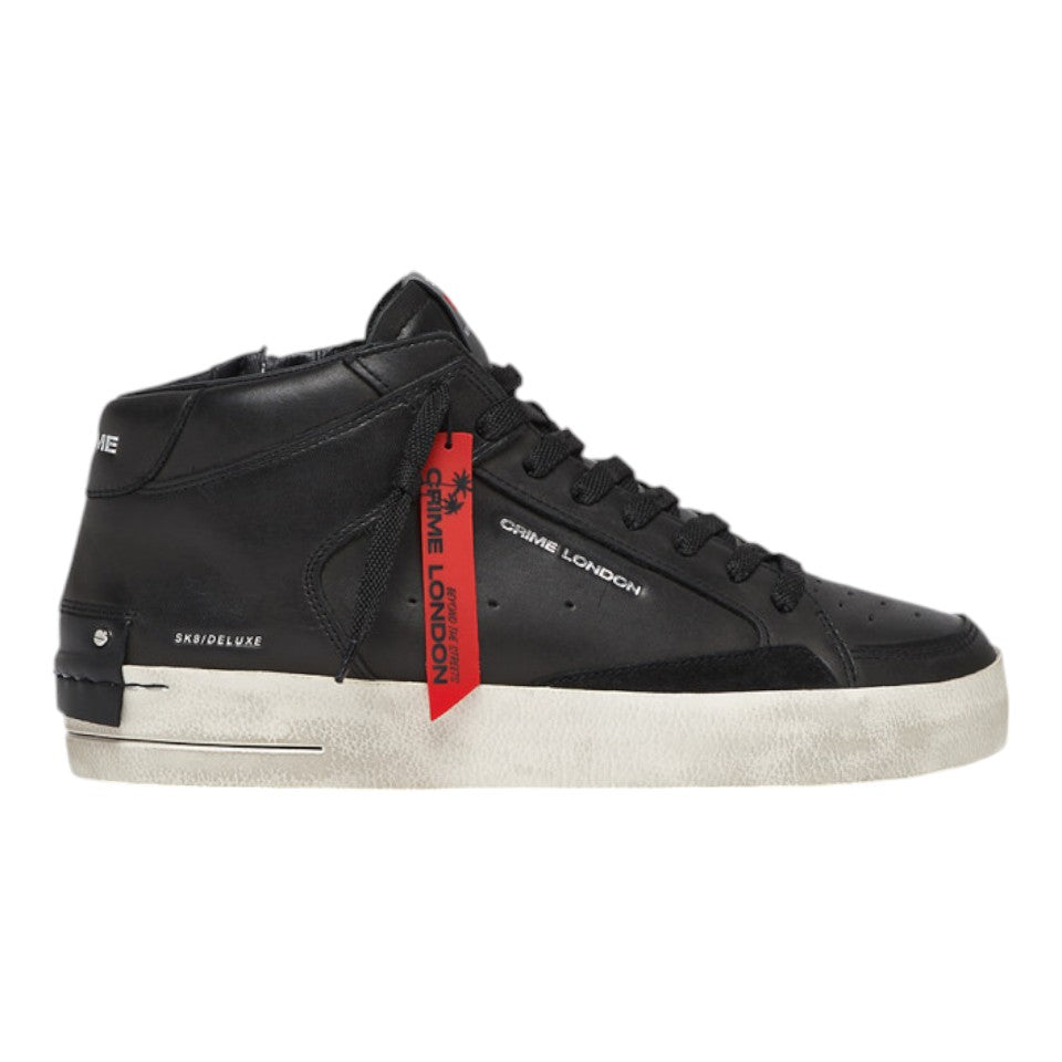 Crime London Sneakers da Uomo SK8 Deluxe Black Venom