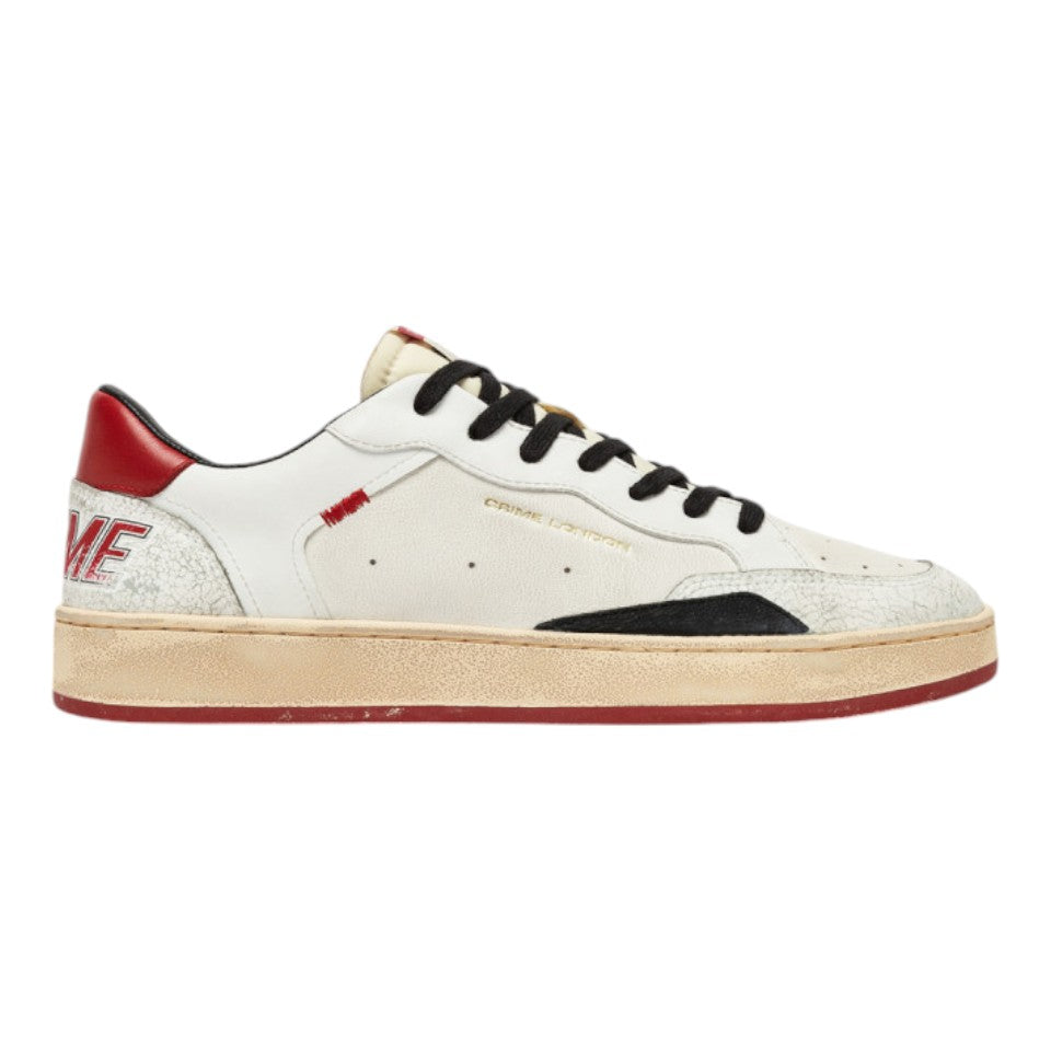 Crime London Sneakers Bianca Rossa Chelsie Rebel Red da Uomo - N.41