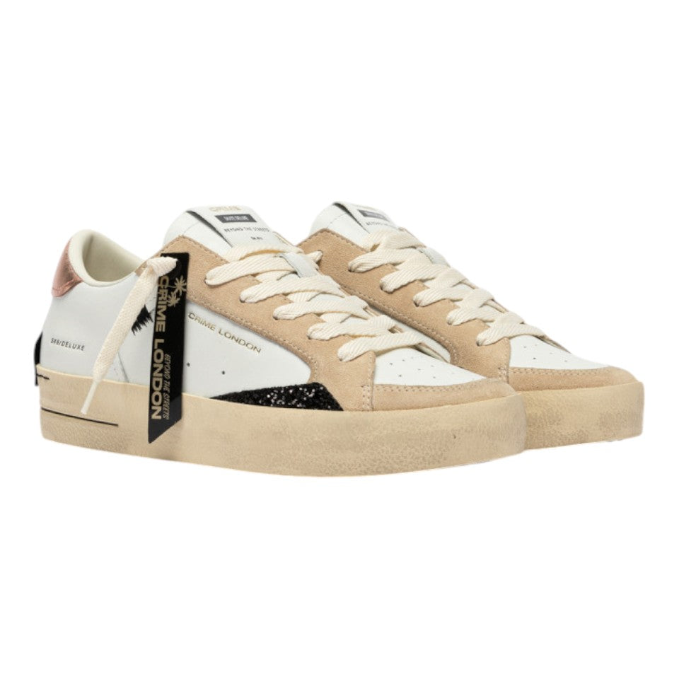 Crime London Sneakers da Donna SK8 Deluxe Bronzed Up