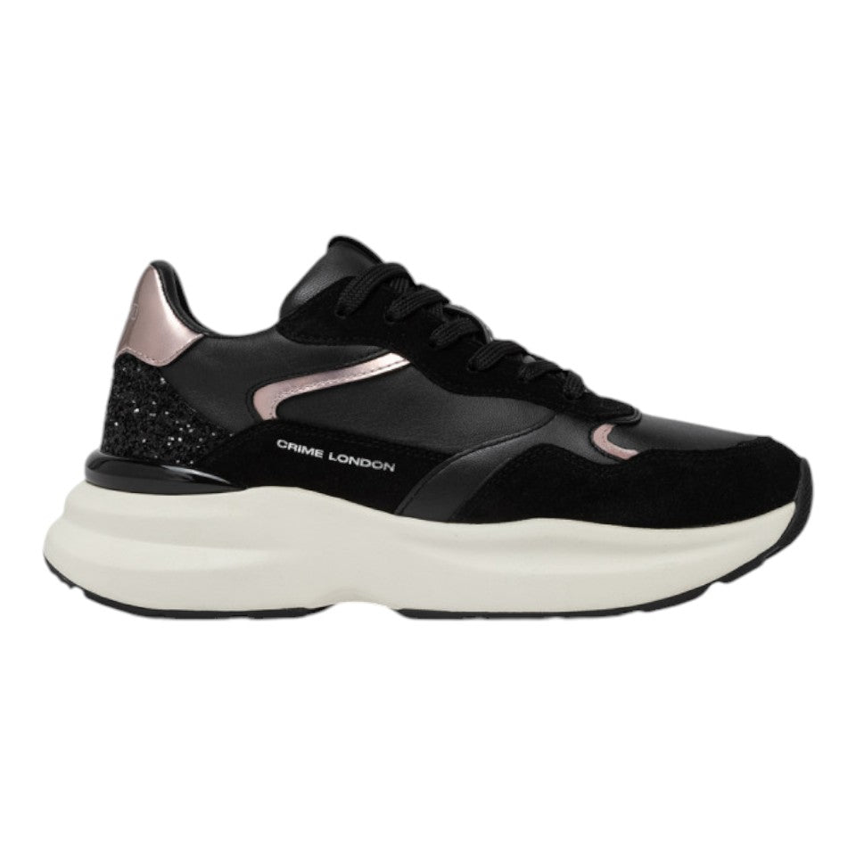 Crime London Faith Sneakers da Donna Black Powder