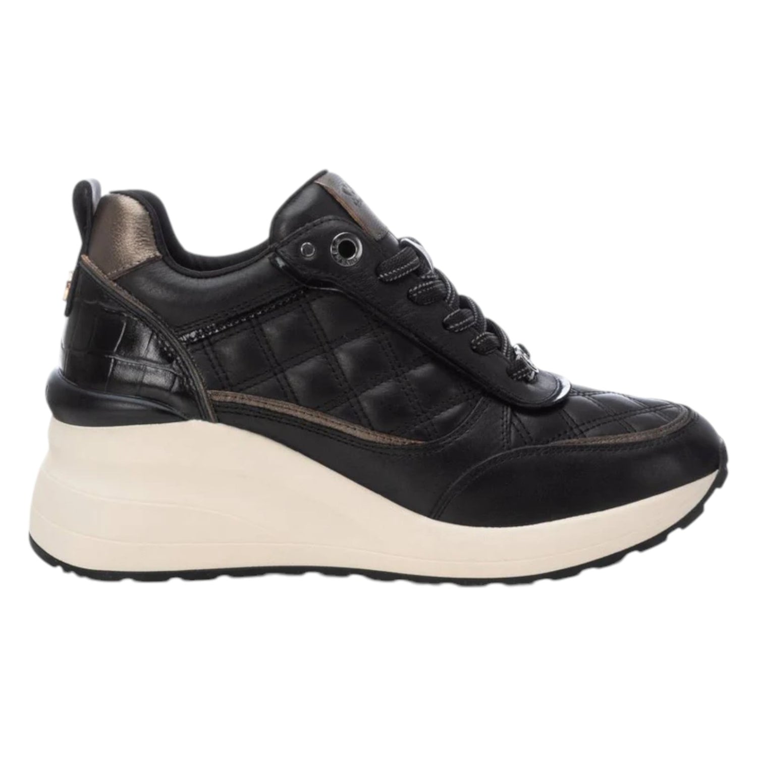 Carmela Sneakers Nera con Zeppa da Donna