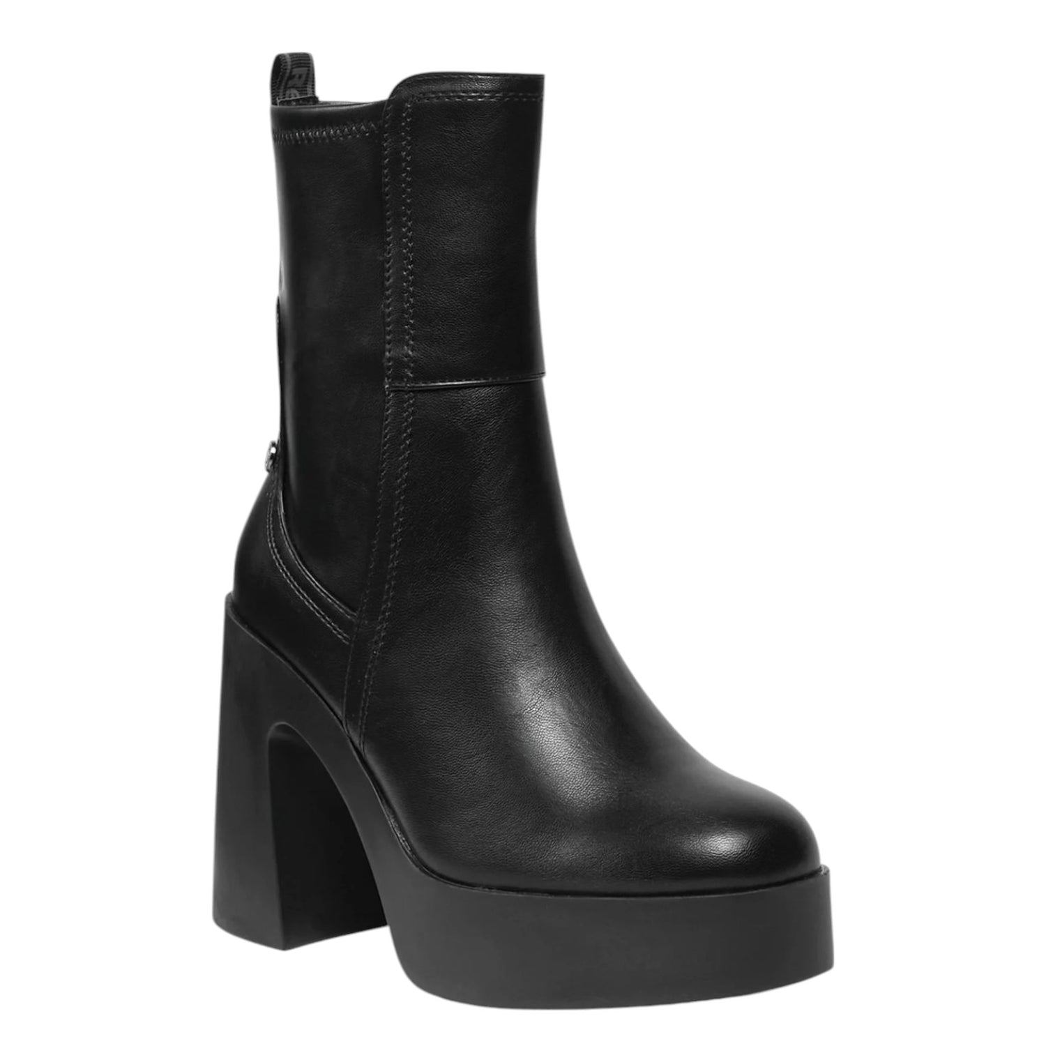 Refresh Stivaletto Nero Alto con Plateau t.11 da Donna