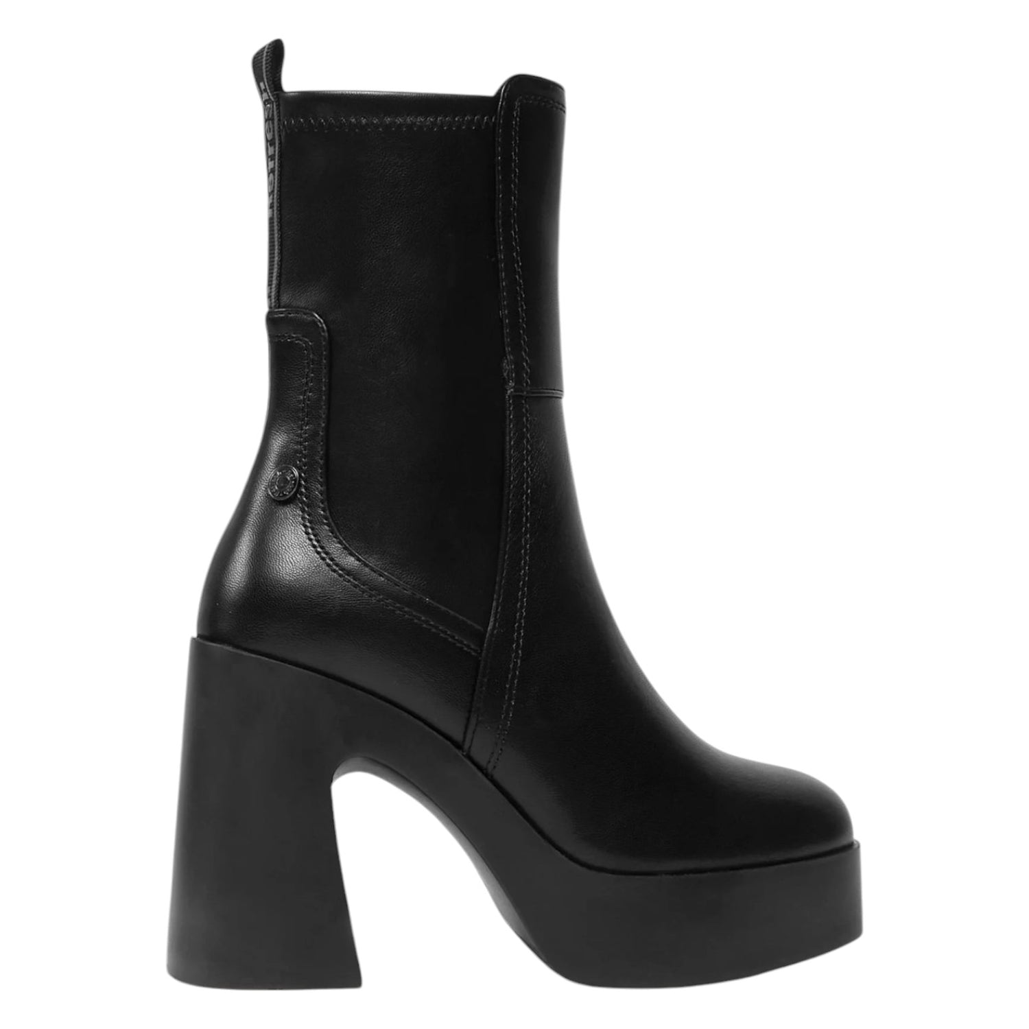 Refresh Stivaletto Nero Alto con Plateau t.11 da Donna