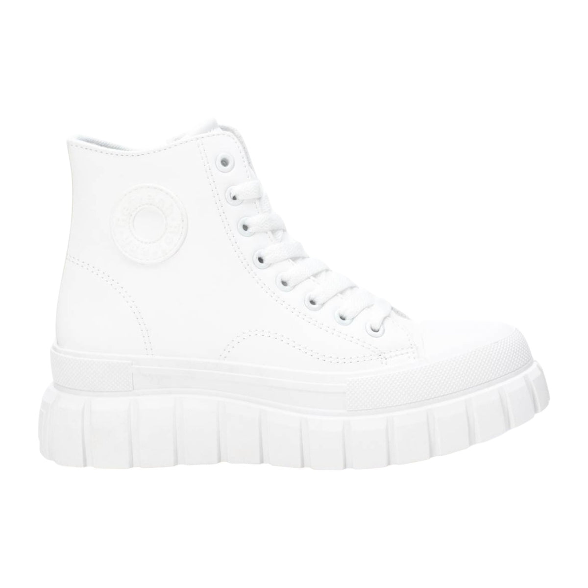 Refresh Sneakers Alta Donna in Ecopelle Bianca