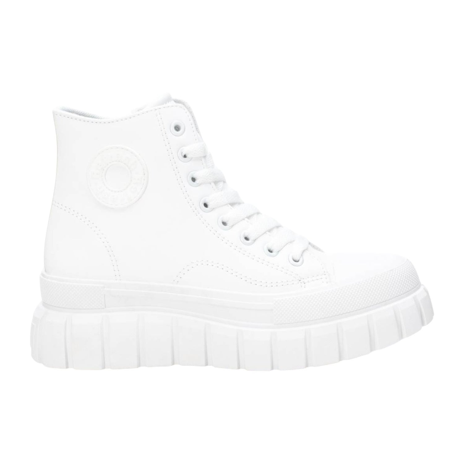 Refresh Sneakers Alta Donna in Ecopelle Bianca