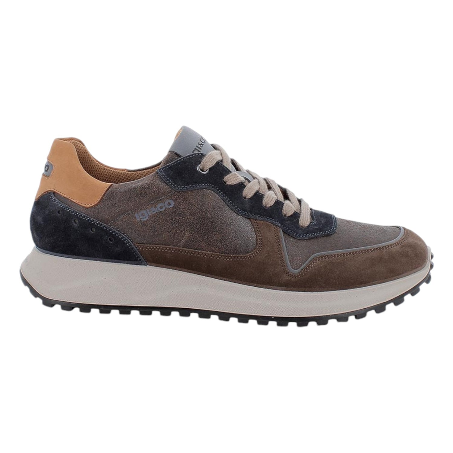 Igi&Co Sneakers Marrone in Camoscio da Uomo