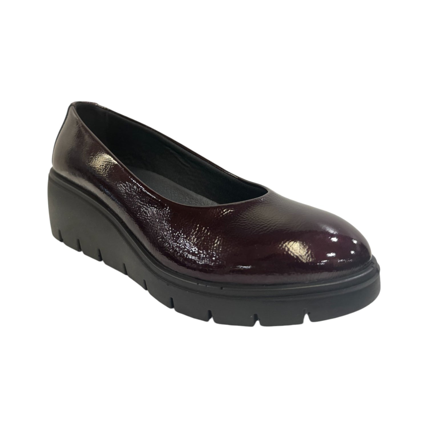 Enval Soft Ballerina Bordeaux in Naplak con Zeppa da Donna