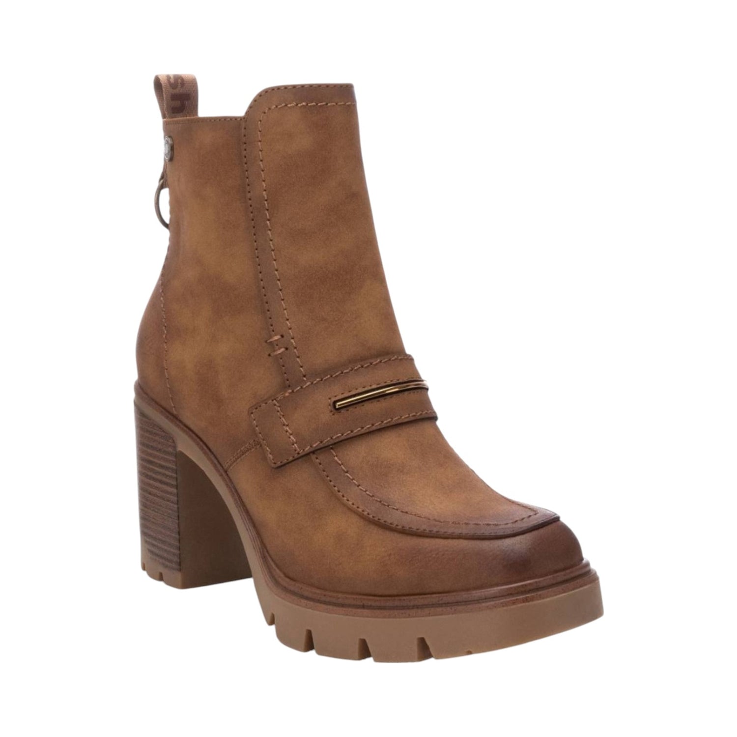 Refresh Stivaletto Cammello con Dettaglio Laminato t.8 da Donna