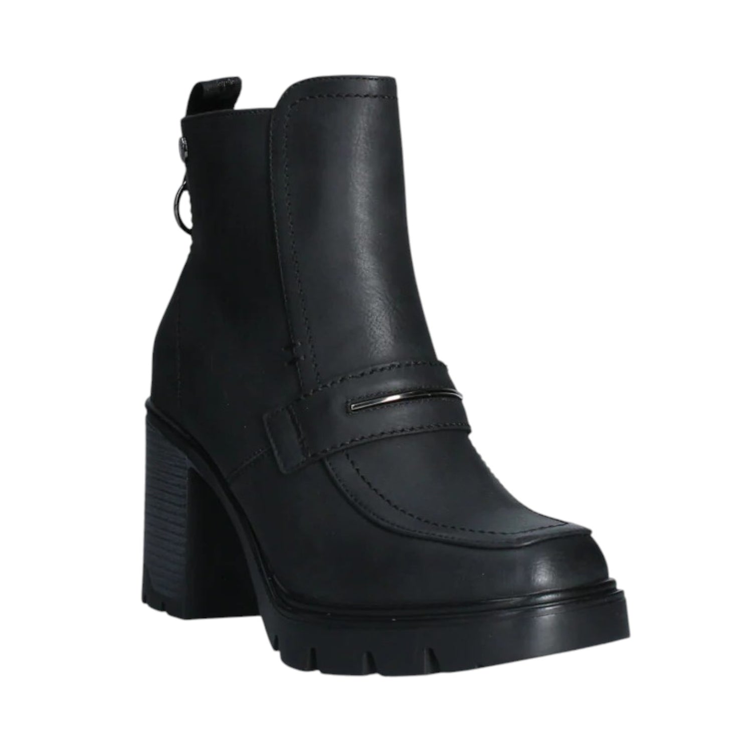 Refresh Stivaletto Nero con Dettaglio Laminato t.8 da Donna