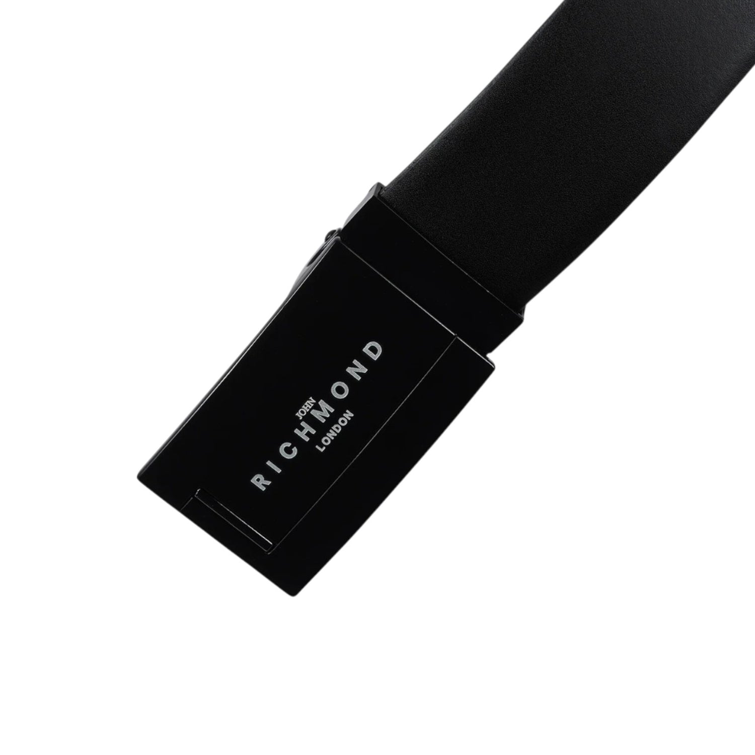 John Richmond Cintura Uomo in Pelle Nera Double Face