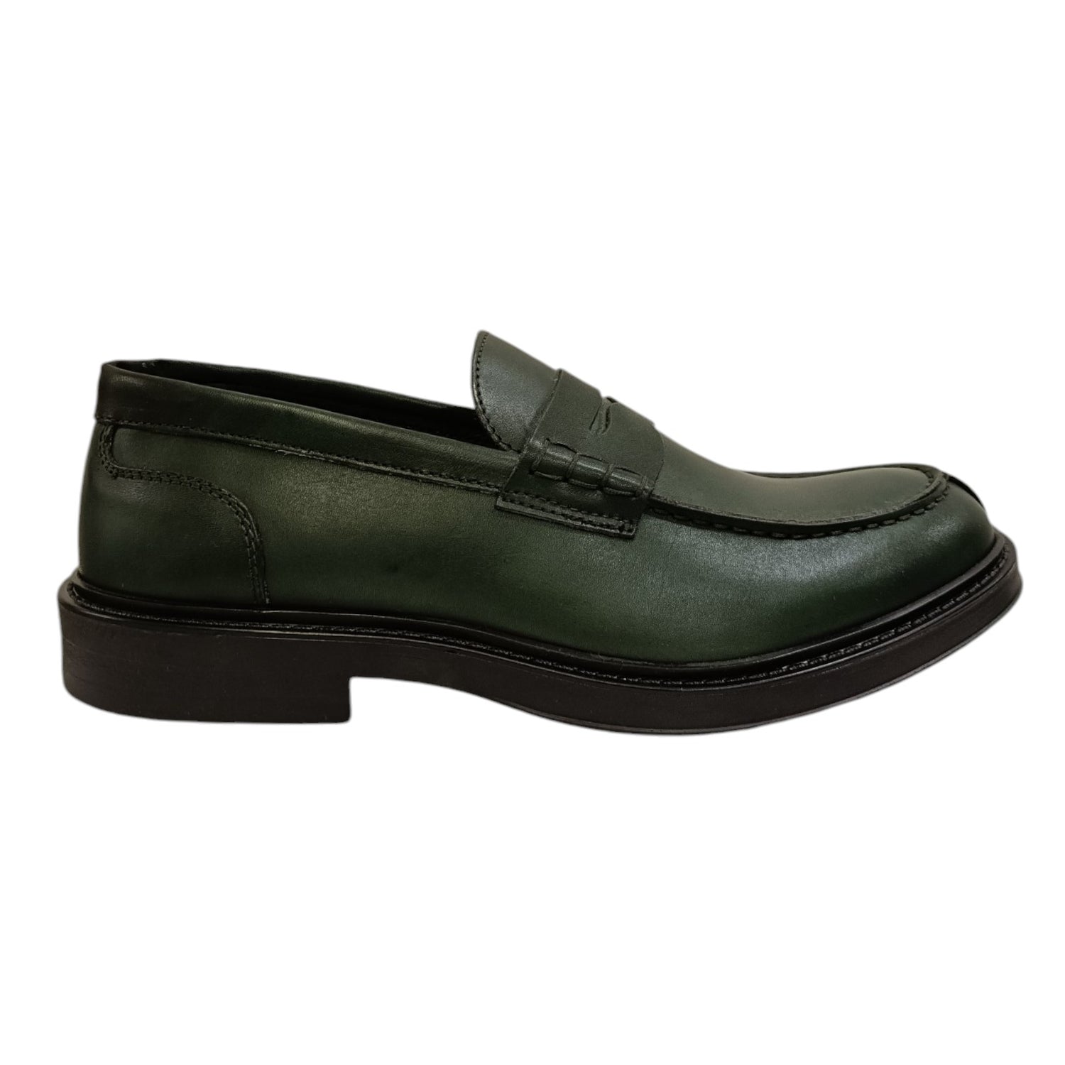 Antony Sander College Verde in Pelle da Uomo