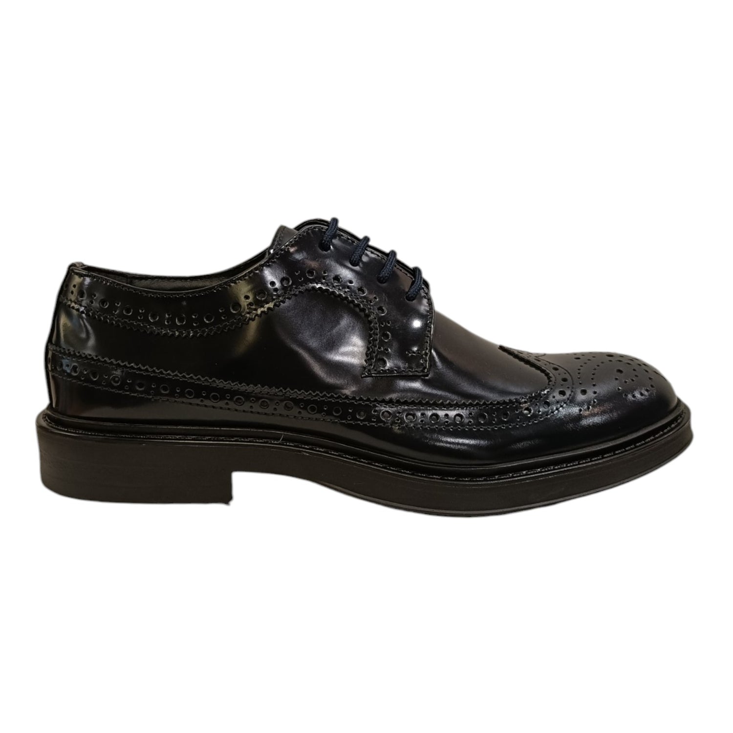 Antony Sander Allacciato Blu Abrasivato Stile Inglese da Uomo