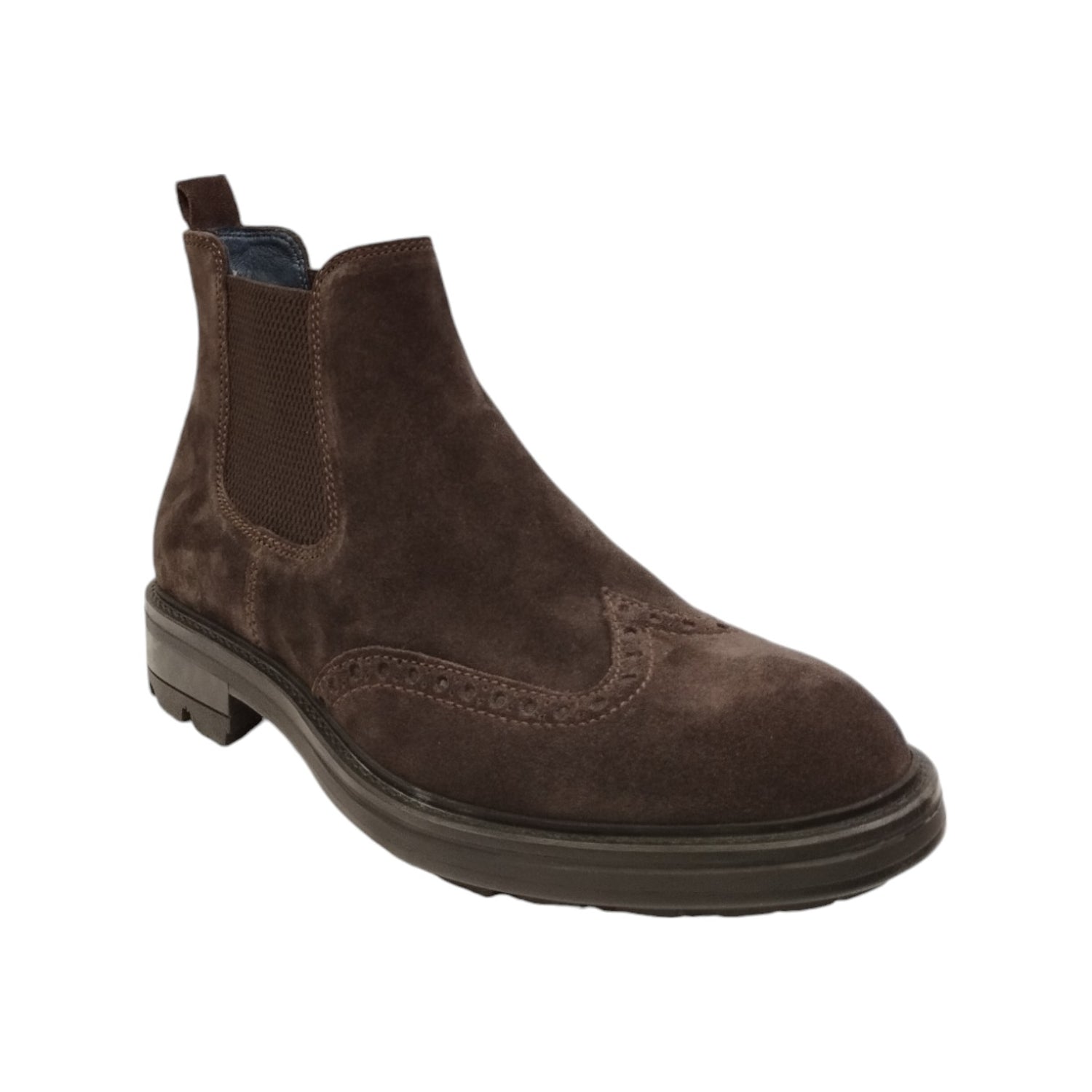 Keys Beatles Uomo in Camoscio Marrone Stile Inglese