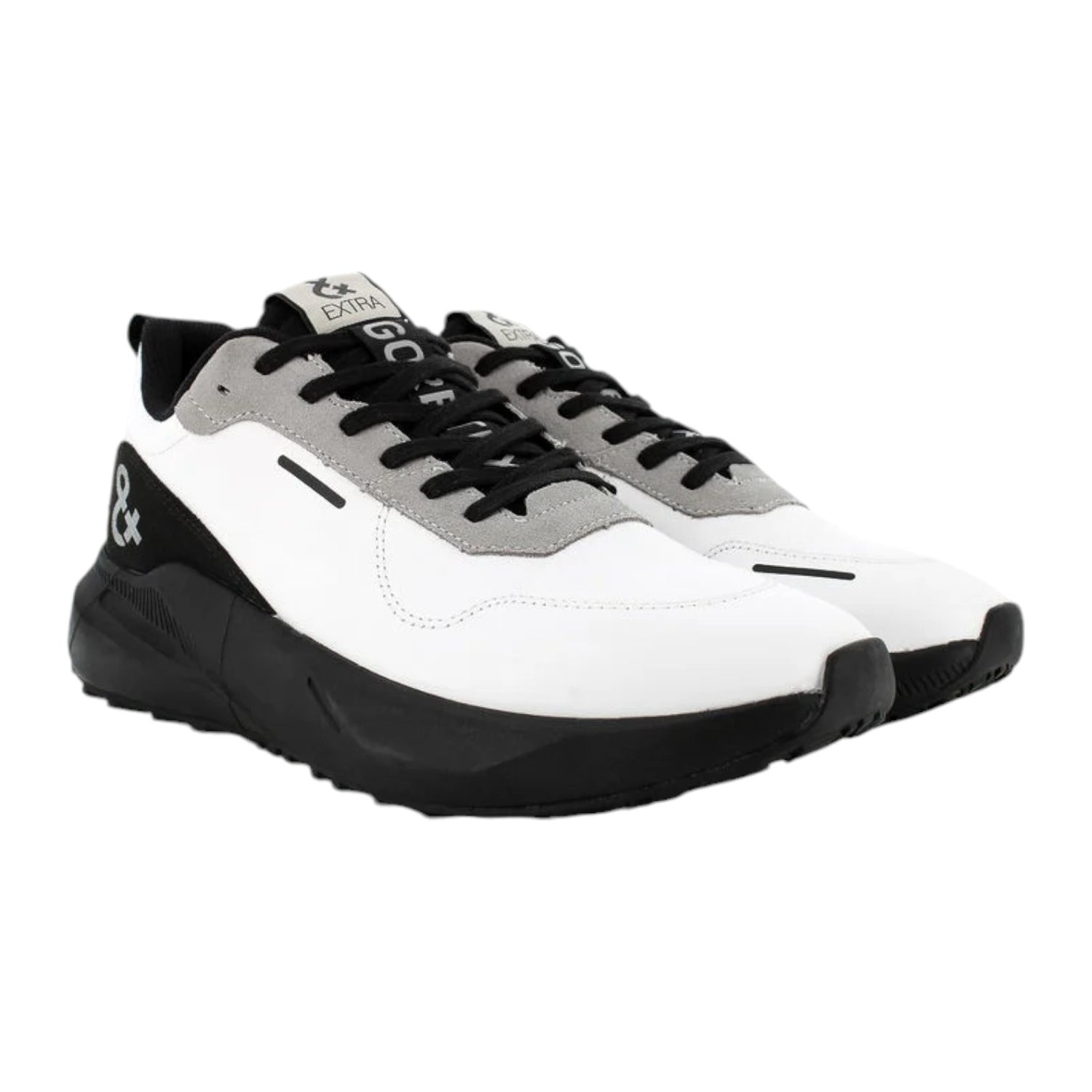 & extra Sneakers Bianca con Inserti Neri da Uomo