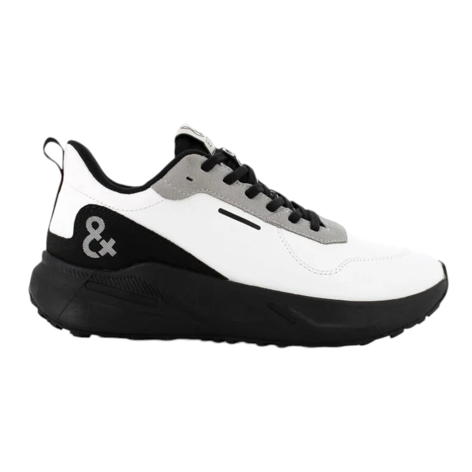 & extra Sneakers Bianca con Inserti Neri da Uomo