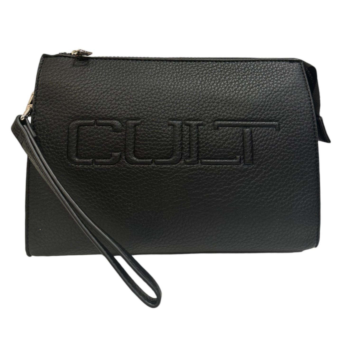 Cult John Pochette Nera in Ecopelle Martellata da Uomo