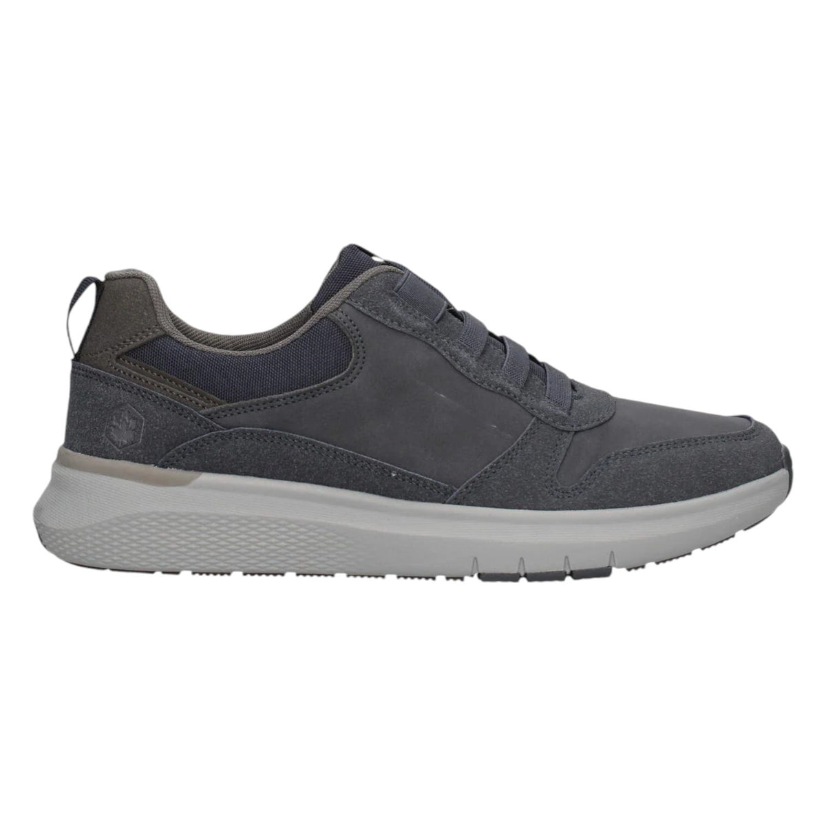 Lumberjack Slip On Uomo in Ecopelle Blu con Inserto in Tessuto