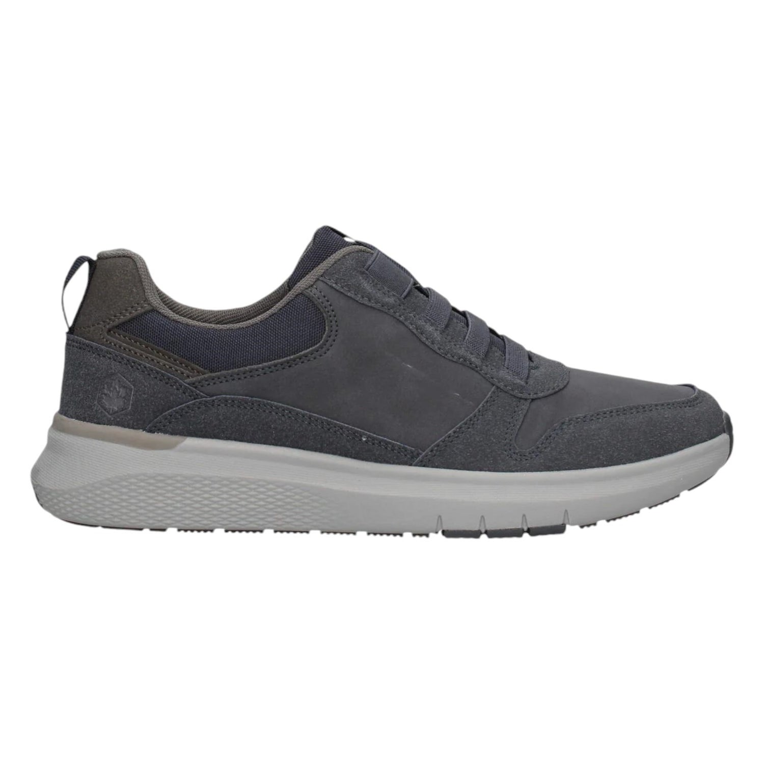 Lumberjack Slip On Uomo in Ecopelle Blu con Inserto in Tessuto