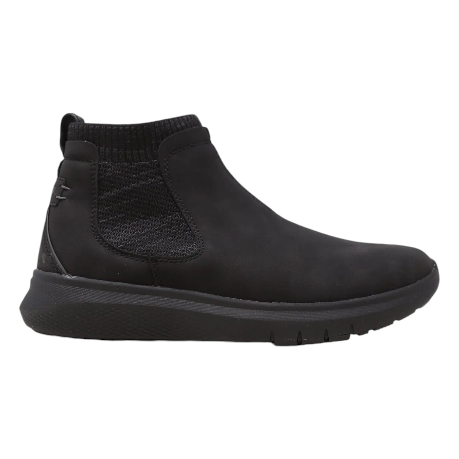 Lumberjack Beatles Uomo in Ecopelle Nero con Inserto in Tessuto
