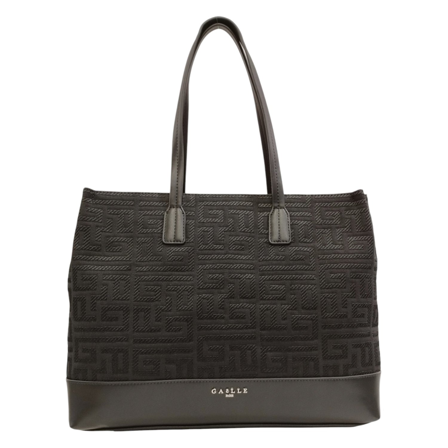 Gaelle Shopper Grande Nera Logata da Donna