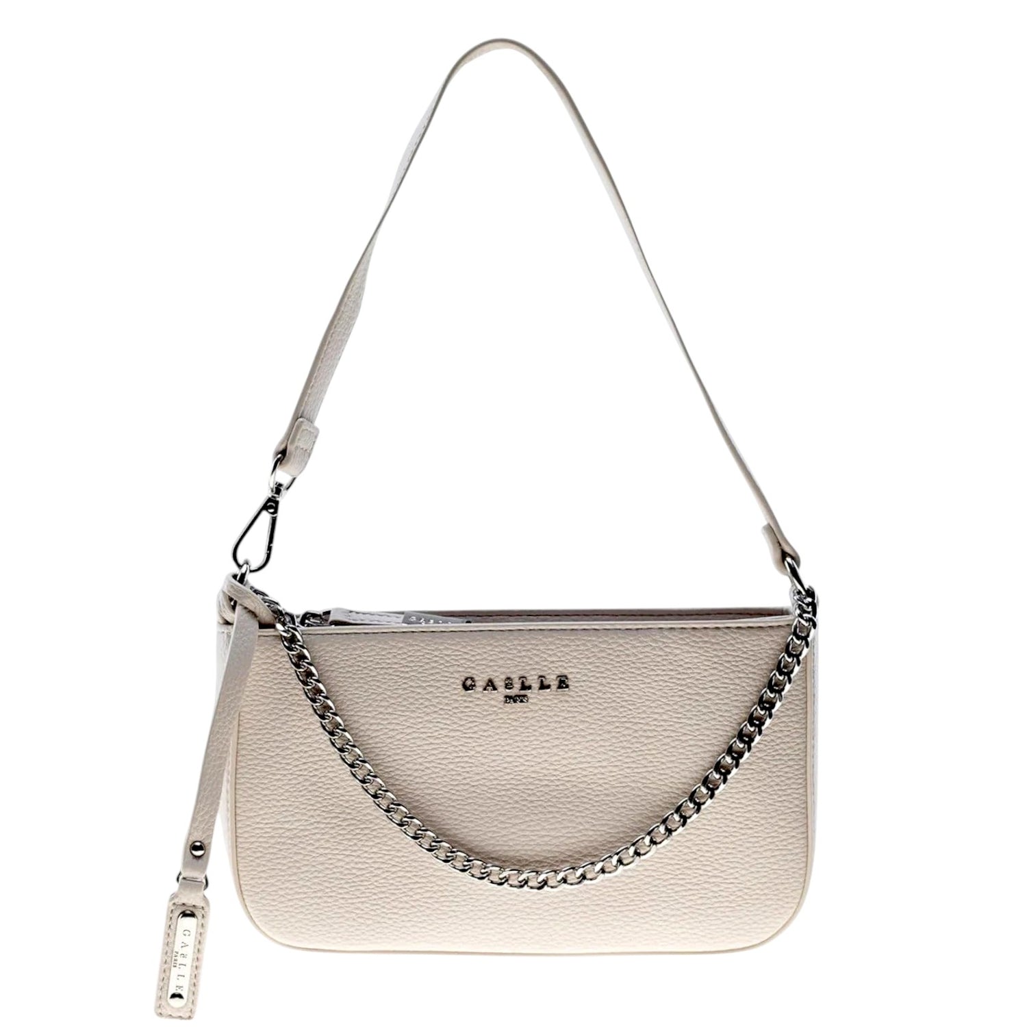 Gaelle Pochette Avorio con Catena Argento da Donna