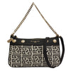 gaelle-mini-pochette-nera-in-canvas-con-pattern-jacquard-da-donna