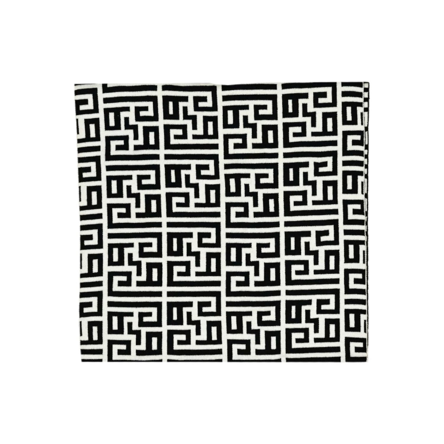 Gaelle Sciarpa Jacquard Donna Nera Bianca Fantasia Monogram