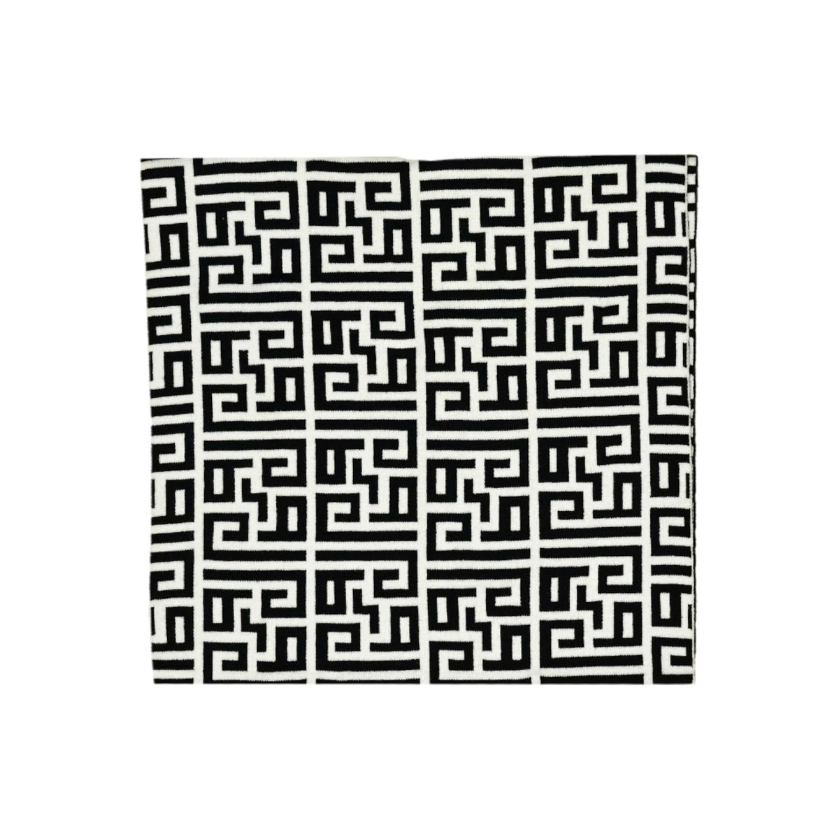 Gaelle Sciarpa Jacquard Donna Nera Bianca Fantasia Monogram