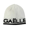 gaelle-cappello-bianco-jaqard-con-scritta-logo-da-donna