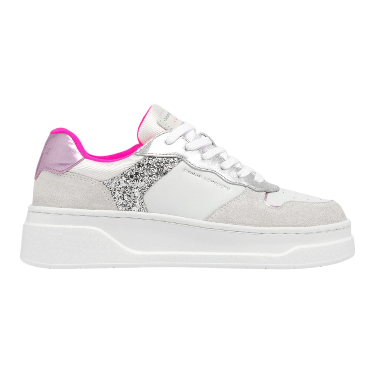 Crime London Sneakers Bianca Magnetic Jazzberry da Donna