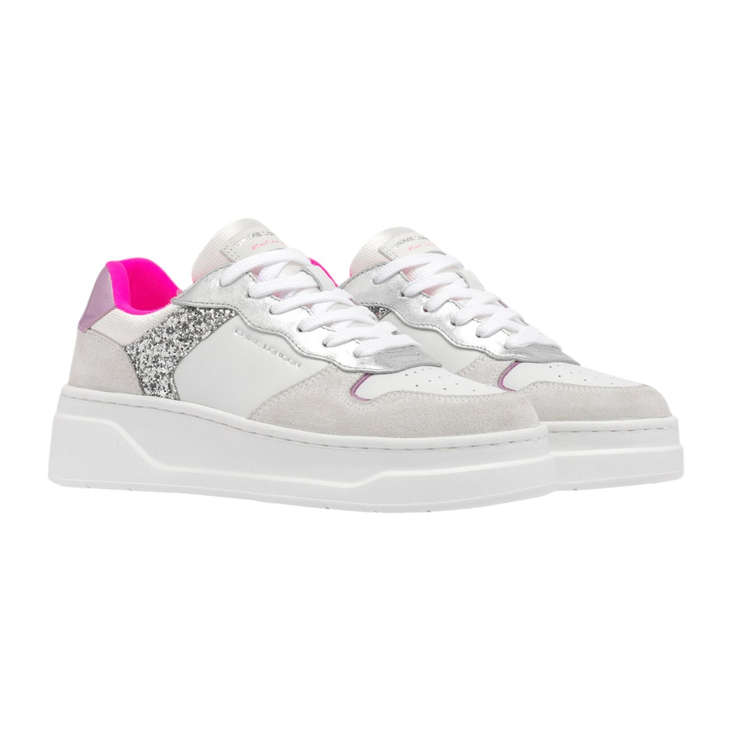 Crime London Sneakers Bianca Magnetic Jazzberry da Donna