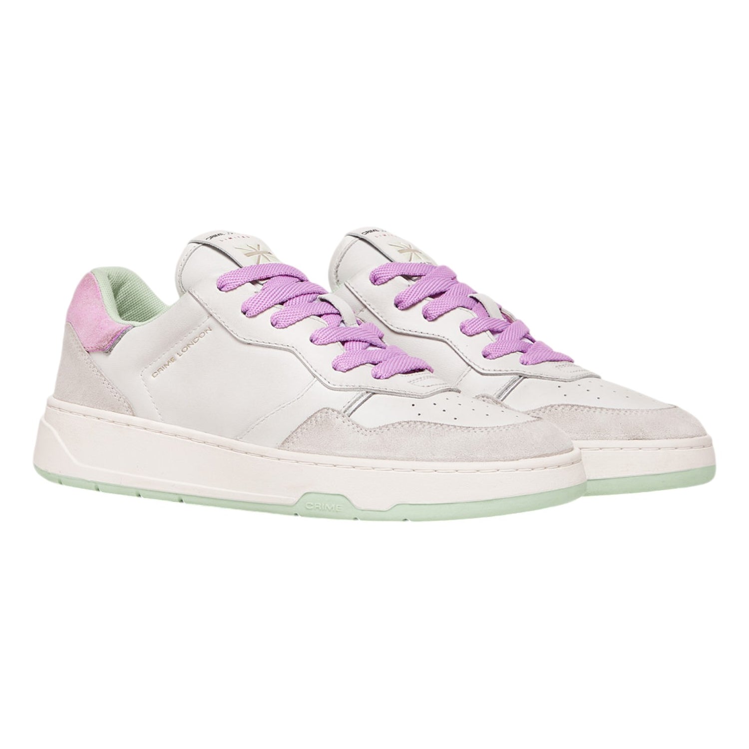 Crime London Sneakers Bianca Lilla Timeless Cotton Candy da Donna