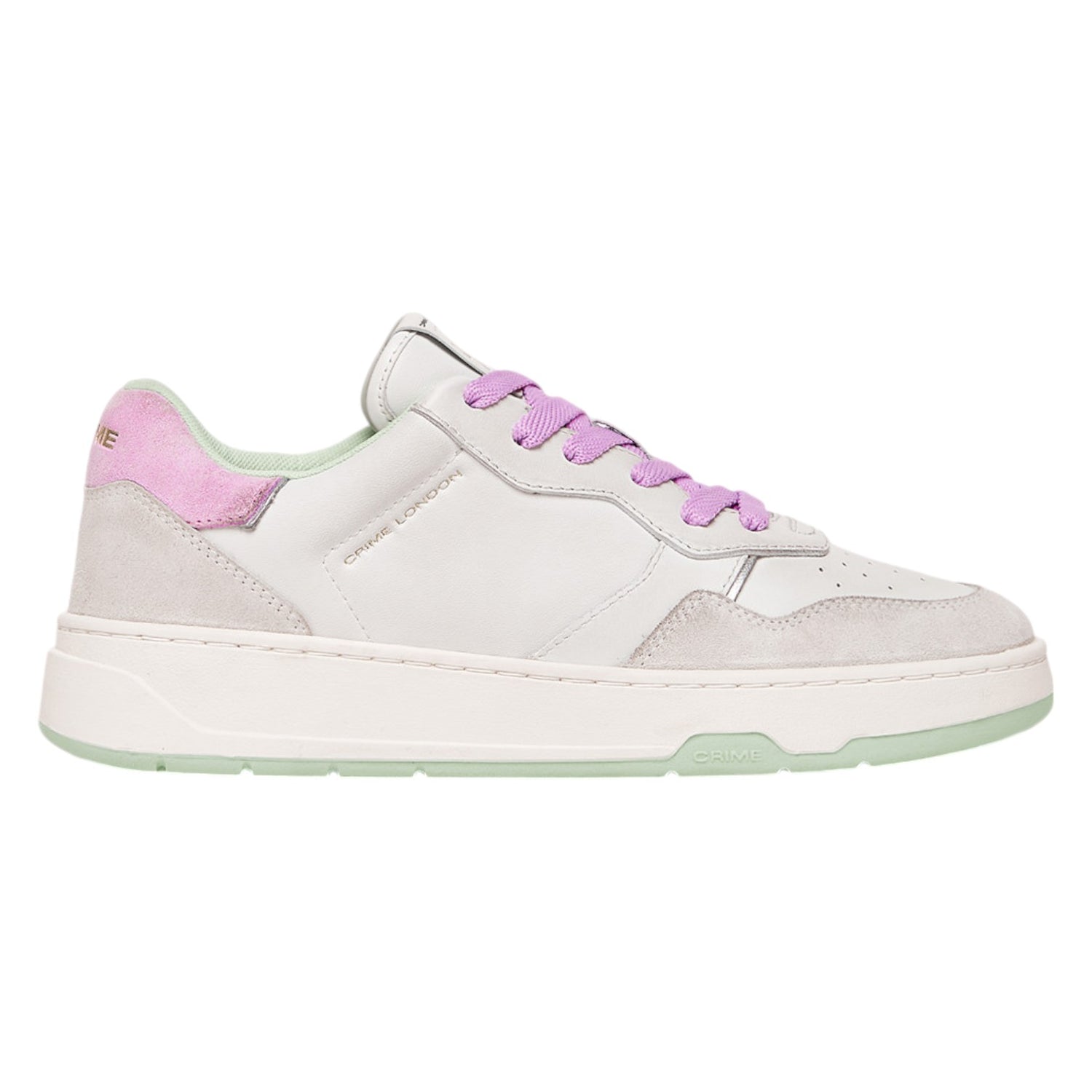 Crime London Sneakers Bianca Lilla Timeless Cotton Candy da Donna