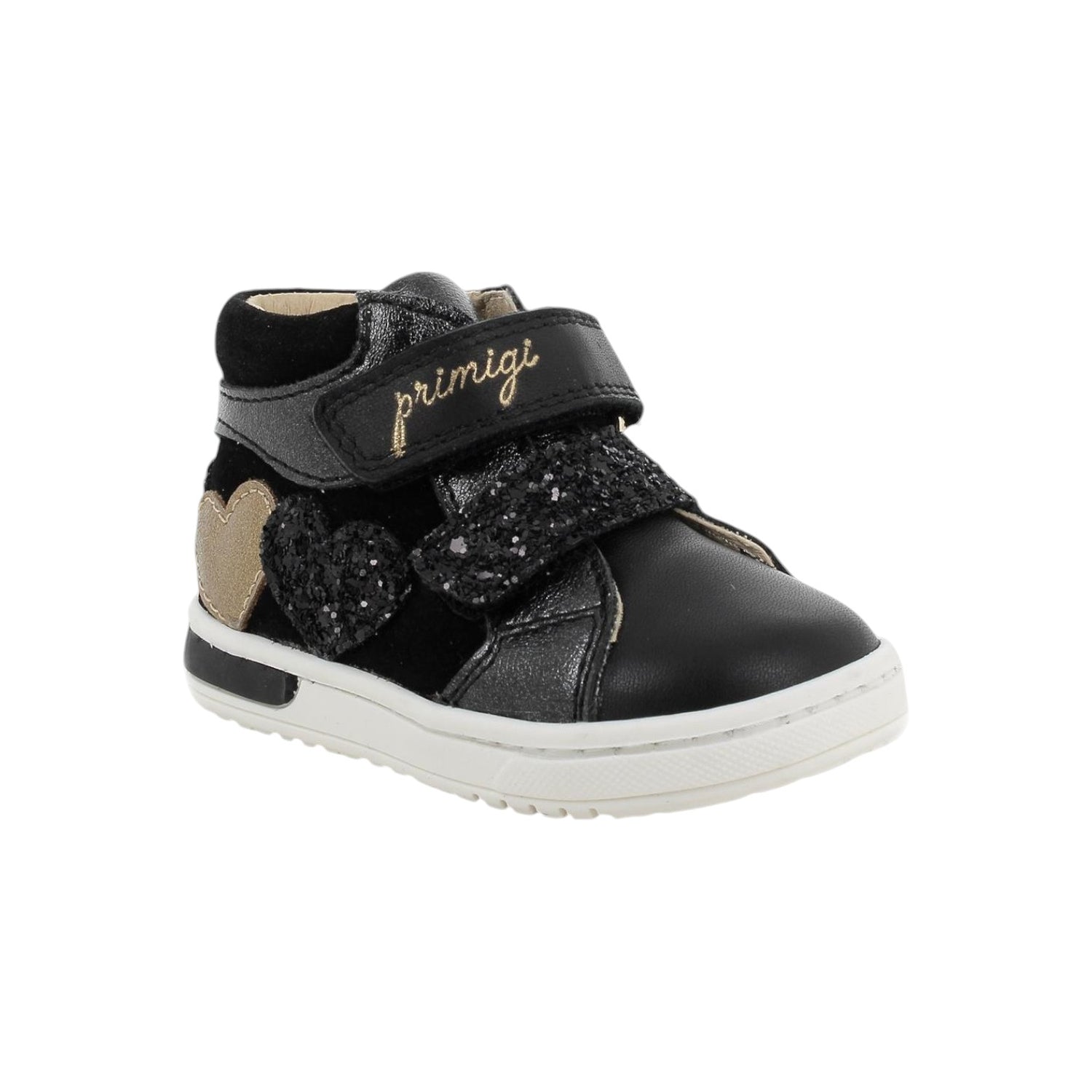 Primigi Sneakers Alta Nera con Strappo da Bambina