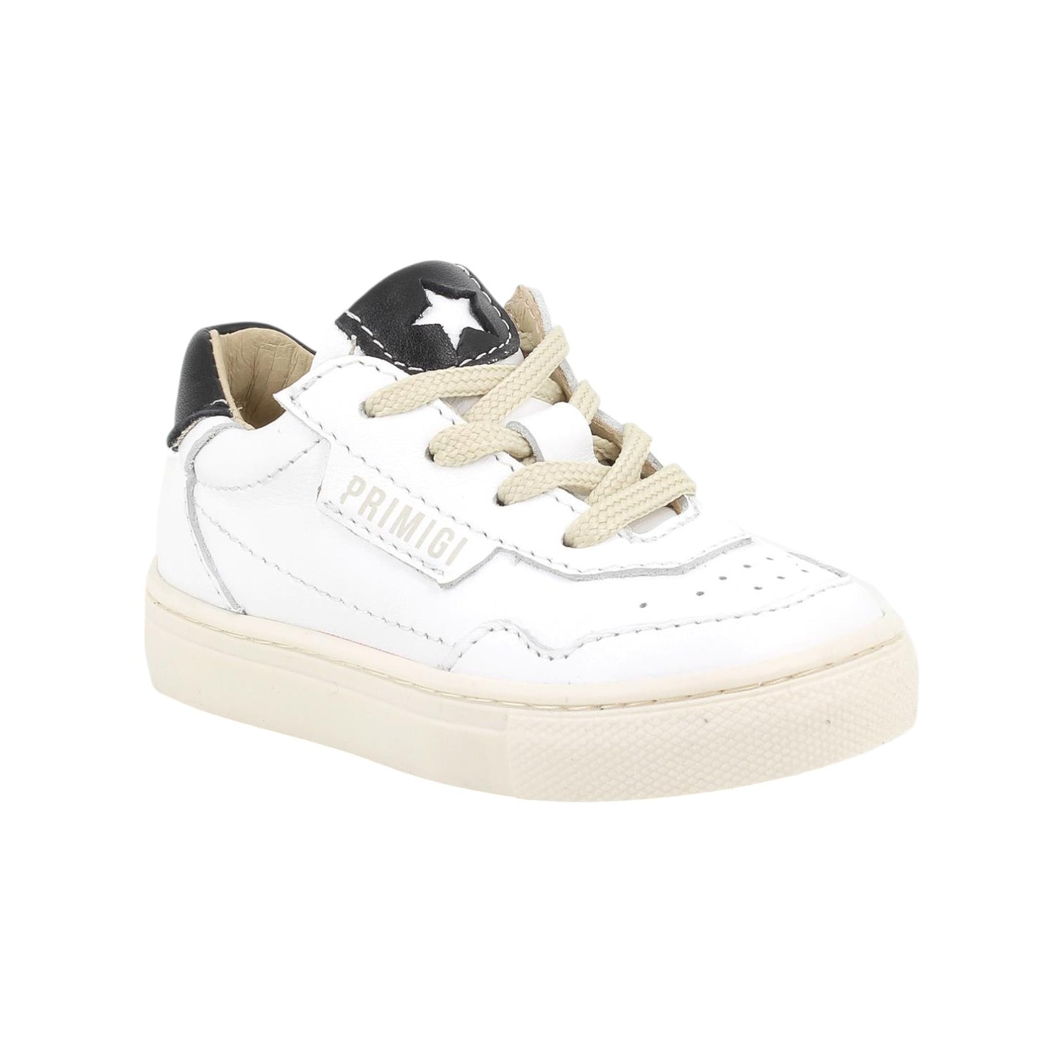 Primigi Sneakers Bianca Nera con Lacci e Zip da Bambino