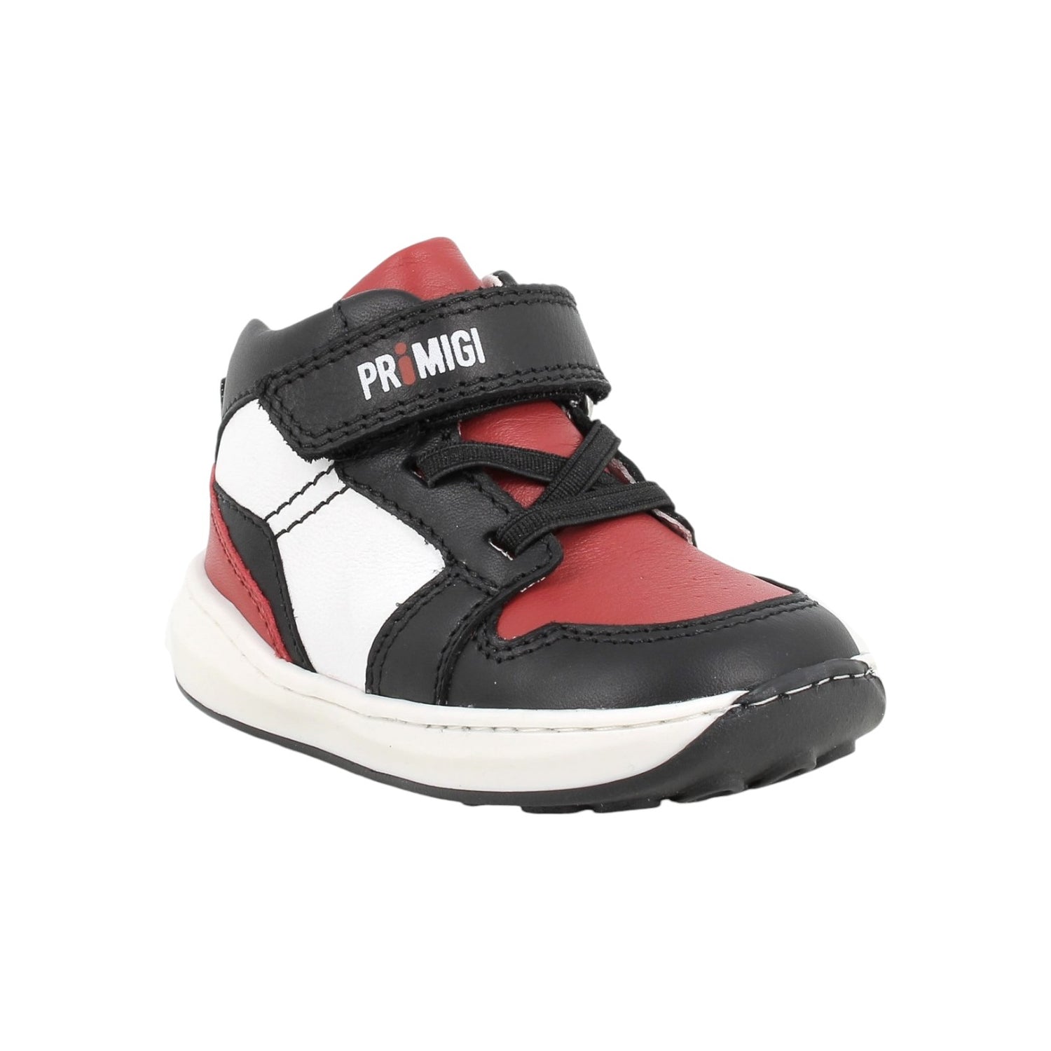 Primigi Sneakers Alta Rossa Nera con Strappo da Bambino