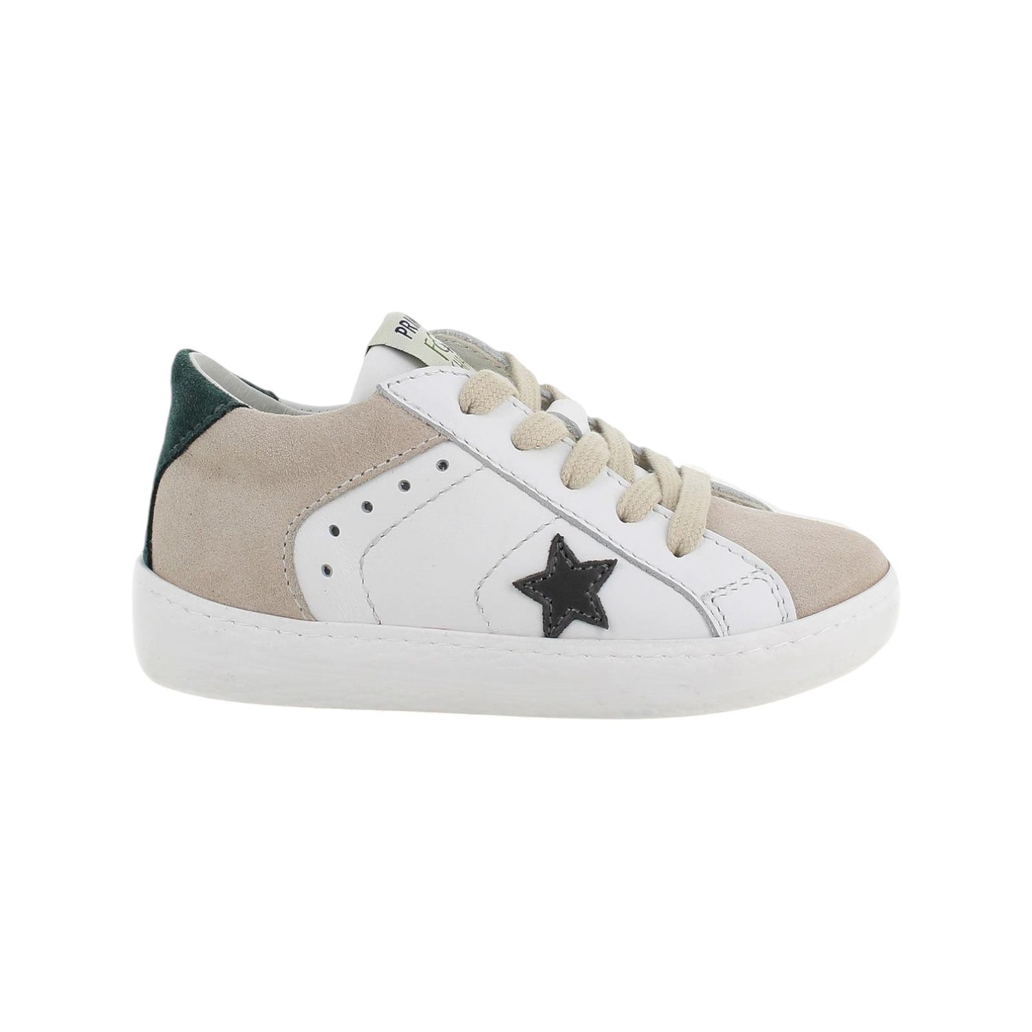 Primigi Sneakers Bianca Beige con Lacci e Zip da Bambino