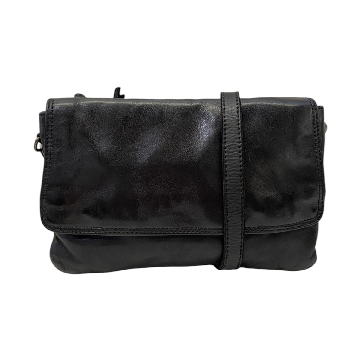 Gianni Conti Borsa a Tracolla Linea Gerry Donna in Pelle Nera