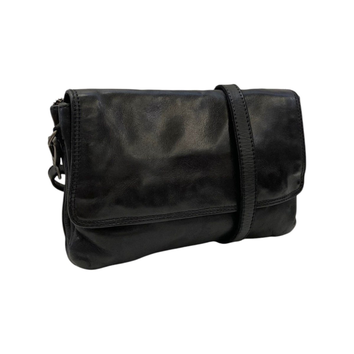 Gianni Conti Borsa a Tracolla Linea Gerry Donna in Pelle Nera