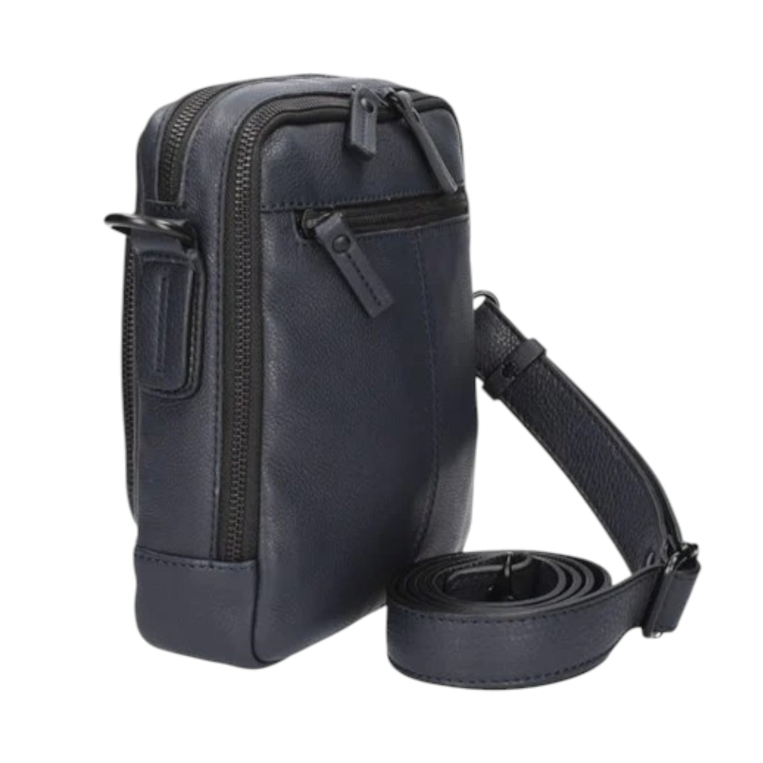 Gianni Conti Borsello Linea Filippo Uomo in Pelle Blu con Tasca Frontale